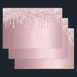 Rosa Glitzer Tropfen zum Geburtstag funkeln staubi Geschenkpapier Set<br><div class="desc">Elegante,  klassische,  glamouröse und feminine Party-Verpackungsblätter. Eine mädchenhaft staubige Rose,  rosa Farbverlauf Hintergrund mit Imitaten Glitzer Tropfen,  Farbe Tropflook. Ideal für eine Geburtstagsfeier,  ein Brautparty oder eine Babydusche.</div>
