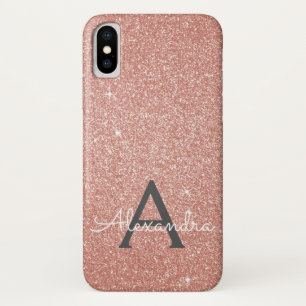 Rosa-Glitzer und Sparklogramm Case-Mate iPhone Hülle