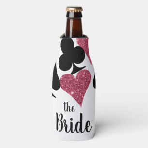 Rosa Glitzer Vegas Brie Custom Flasche Cooler Flaschenkühler