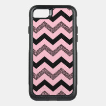 Rosa Glitzer Zickzack iPhone 8/7 Otterbox Case