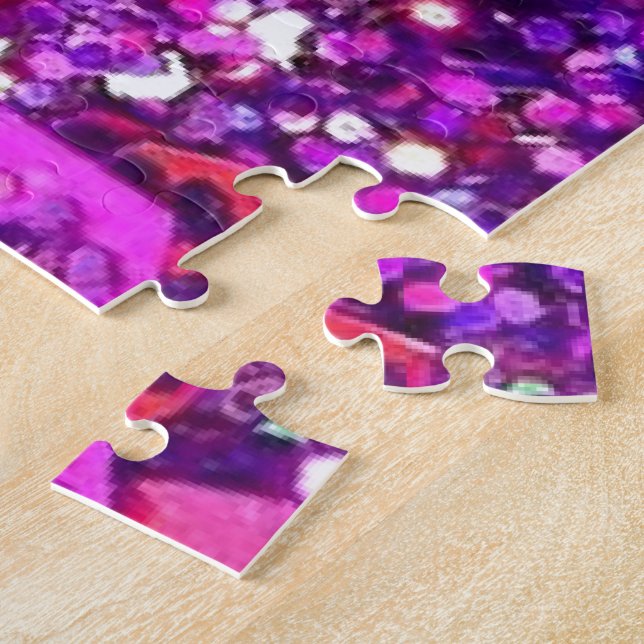 Rosa Glitzern Puzzle 676 Stück (Seite)