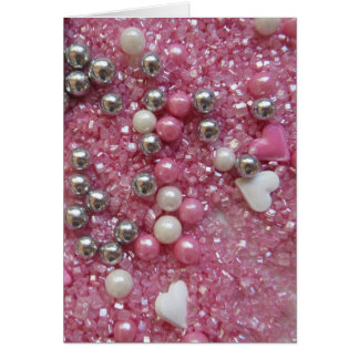 Rosa Glitzern und Liebe-Herzen