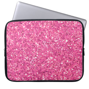 Rosa glitzerndes Glitzer Laptopschutzhülle