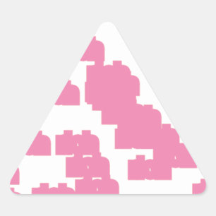 Rosa Glück 888 Dreieckiger Aufkleber