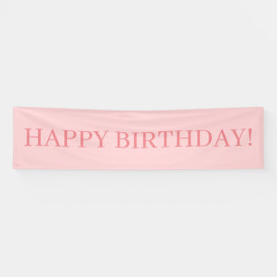 Rosa Glücklicher Geburtstag Banner