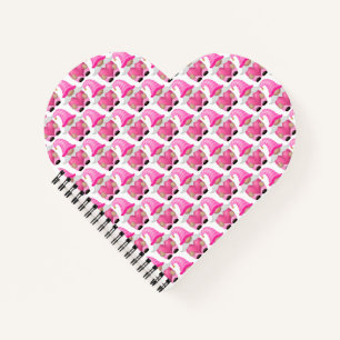 Rosa Gnom-Zentren Waldland Skandinavisch Süß  Notizbuch