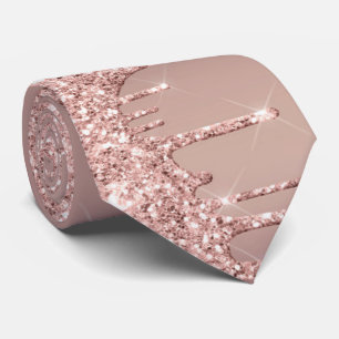 Rosa Gold Blush Halstuch funkelnd Krawatte