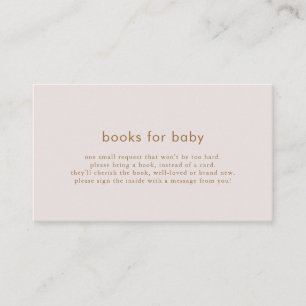 Rosa Gold-Bücher für die Kinderkarte Begleitkarte