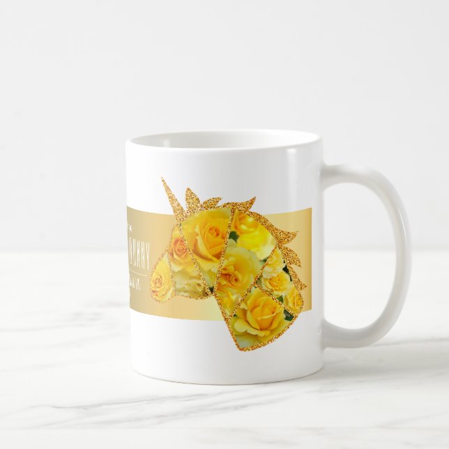 Rosa Gold Bunny Kaffeetasse (Rechts)