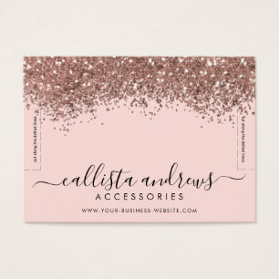 Rosa Gold Confetti Glitzer Bracelet Display