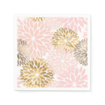 Rosa Gold Dahlia Floral