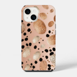 Rosa Gold Gepard Glitter iPhone Mate Tough Case 14 Hülle
