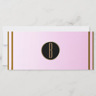Rosa Gold Glänzendes Glamour Monogramm Geschenkgut