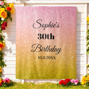 Rosa Gold Glitter-Party-Fotobooth-Hintergrund Wandteppich