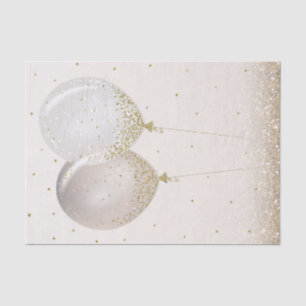 Rosa Gold Glitter Partyballons Funkelnd Seidenpapier