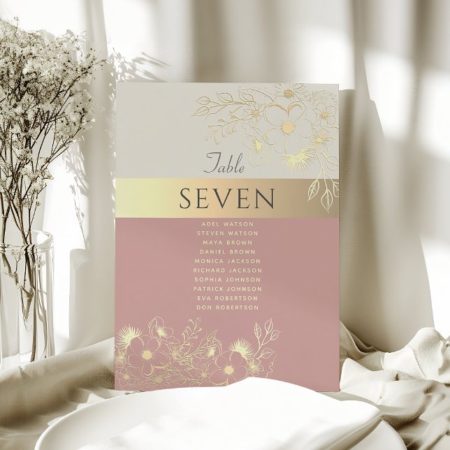 Rosa Gold Hochzeitstabelle (Von Creator hochgeladen)