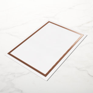 Rosa Gold Metallfolie Rand Karten