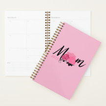 Rosa Gold Spiralnotebook für Mama