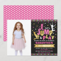 Rosa Gold Trampolin Jump Boom Geburtstagsparty