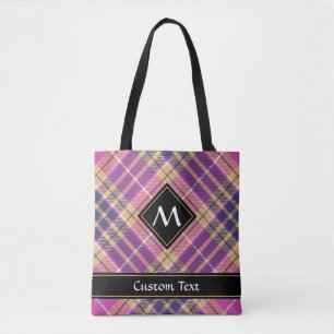 Rosa, Gold und Blauer Tartan