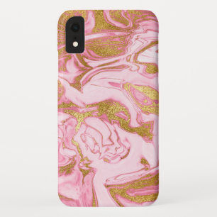 Rosa, Gold und weißes elegantes Case-Mate iPhone Hülle