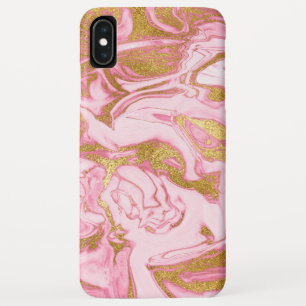 Rosa, Gold und weißes elegantes Case-Mate iPhone Hülle