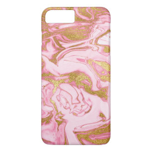 Rosa, Gold und weißes elegantes Case-Mate iPhone Hülle