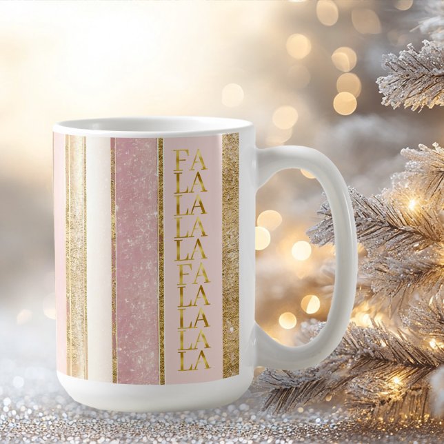 Rosa Gold Weihnachtsfest La Pattern#27 ID1009 Kaffeetasse (Von Creator hochgeladen)