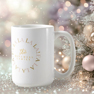 Rosa Gold Weihnachtsmann La ID1009 Kaffeetasse