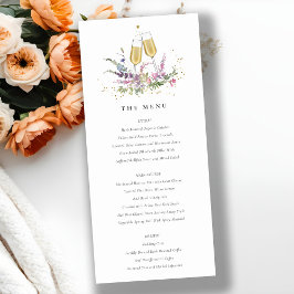 Rosa Gold Wine Glasses Blumenkarte Dankeskarte