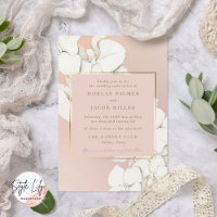Rosa-goldene Botanische Orchideenhochzeit