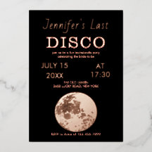 Rosa goldene funkelnde Disco-Kugel Braut letzter D