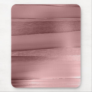 Rosa goldene Rose Farbbandstruktur metallisch Stil Mousepad