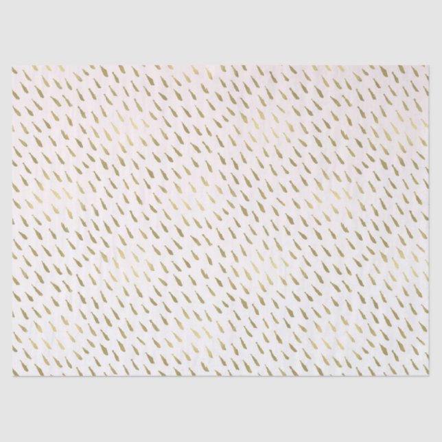 Rosa goldfarbene Ombre Abstrakt Seidenpapier (Vorderseite)