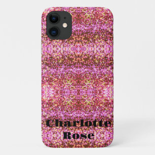 Rosa goldfarbenes glitteriges Muster Case-Mate iPhone Hülle