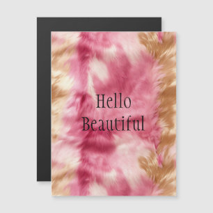 Rosa Goldfett Magnetkarte