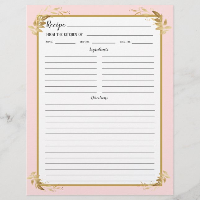 Rosa Goldfolie (Vorderseite)