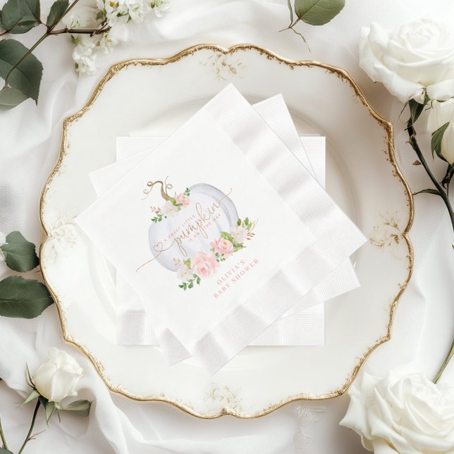 Rosa Goldkürbis Serviette (Von Creator hochgeladen)