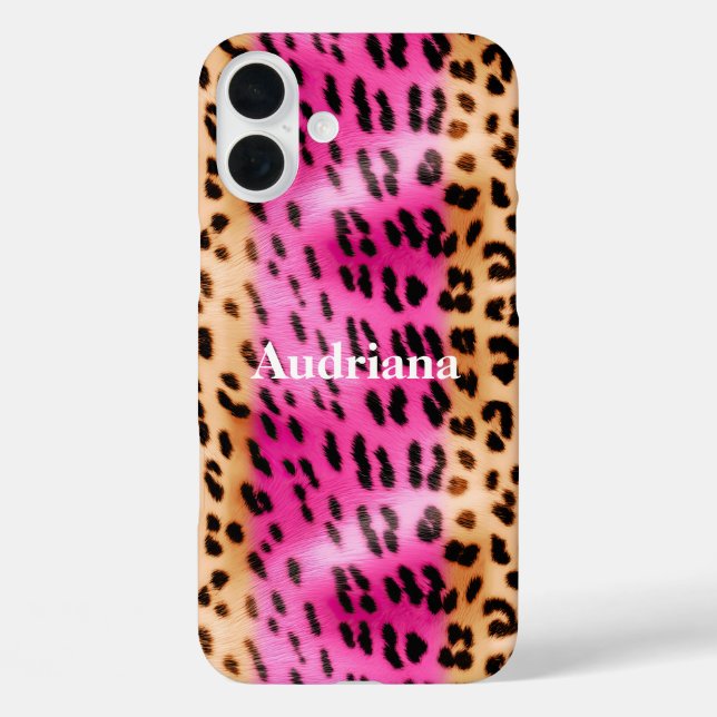 Rosa Goldleopard Case-Mate iPhone Hülle (Rückseite)