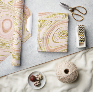 Rosa Goldmarmor abstrakt Hintergrund Geschenkpapier