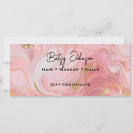 Rosa Goldmedaille - Geschenkgutschein Einladung