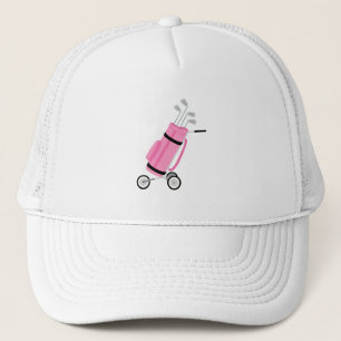 Rosa Golf Caddy Truckerkappe