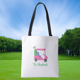 Rosa Golf Cart-Tasche mit Prep-Look / Personalisie