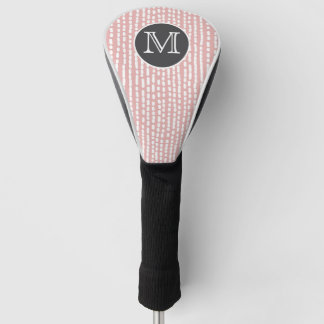 Rosa Golf-Schlagkopfabdeckung mit modernem weißen Golf Headcover