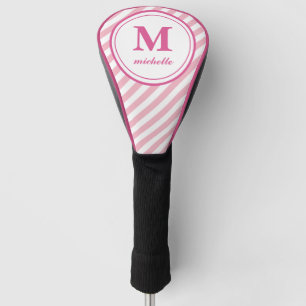 Rosa   Golf   Strip personalisiert NAME Monogramm Golf Headcover