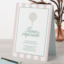 Rosa Golf Time Kapselunterschrift