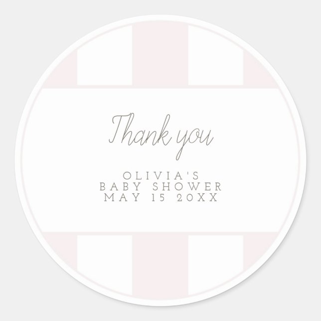 Rosa Golfwagen Greifsticker Runder Aufkleber (Vorderseite)