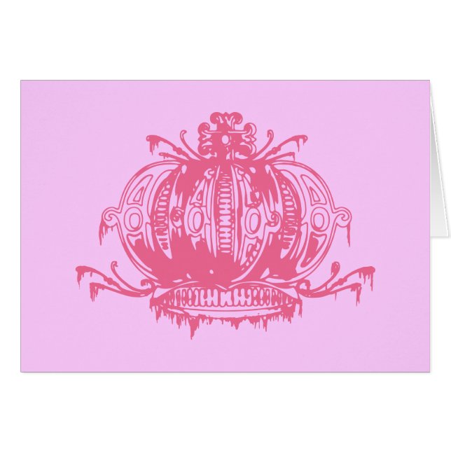 Rosa Gothic Lolita Dekayed Crown (Vorderseite (Horizontal))