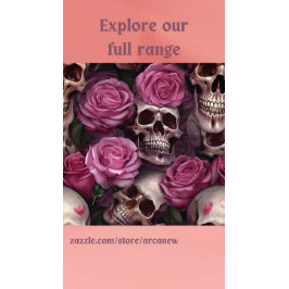 Rosa Gothic Party versorgt Skull Floral Vintag Pappteller