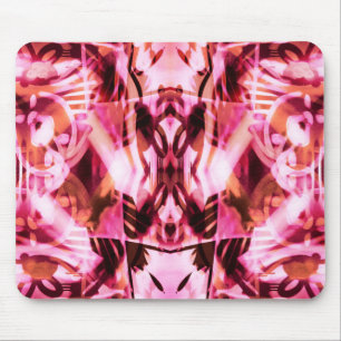 Rosa Graffiti-Muster Mousepad